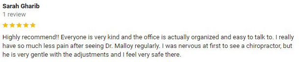 Chiropractic Fort Worth TX Sarah G Testimonial